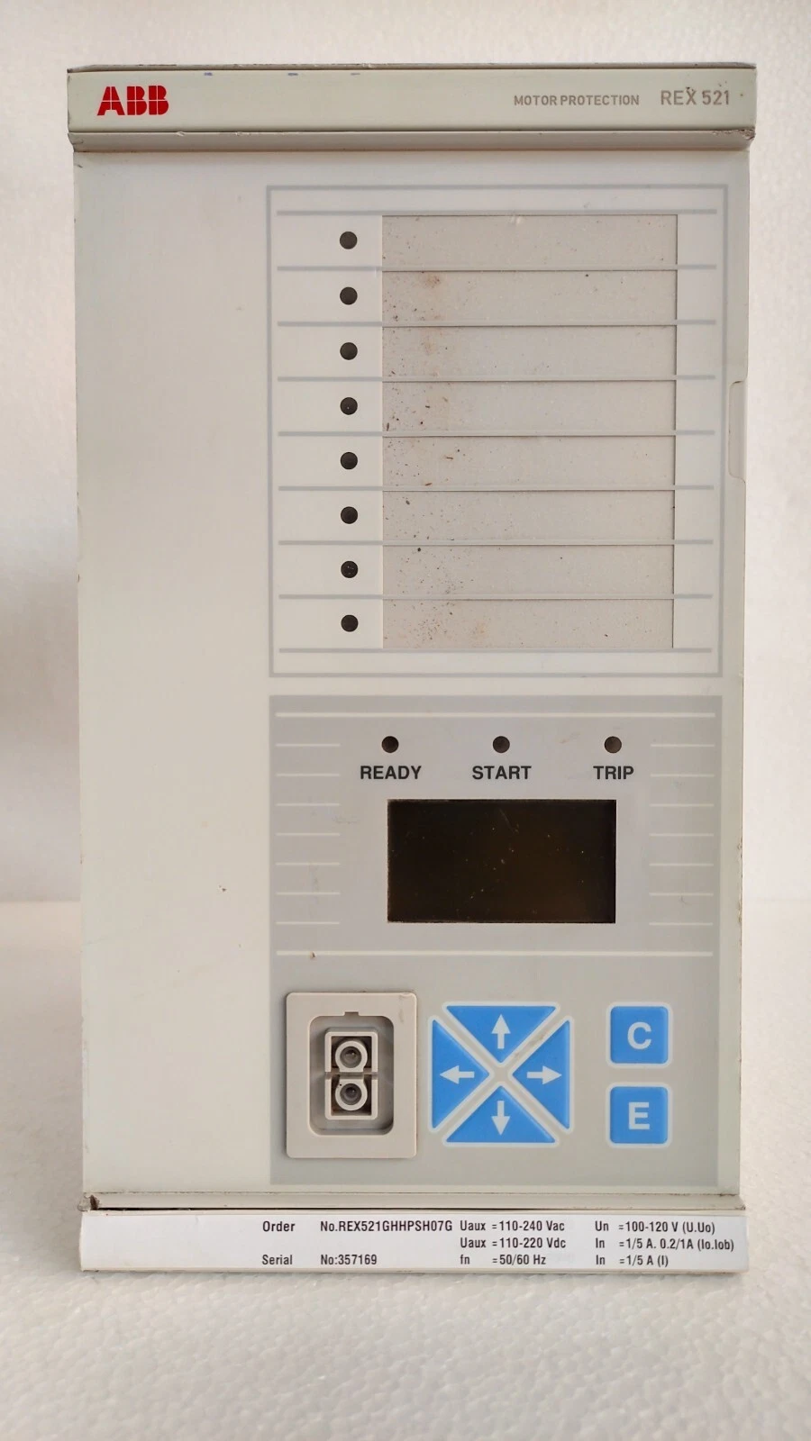 ABB rex521 / REX 521 REX521GHHPSH07G Motor Protection Relay